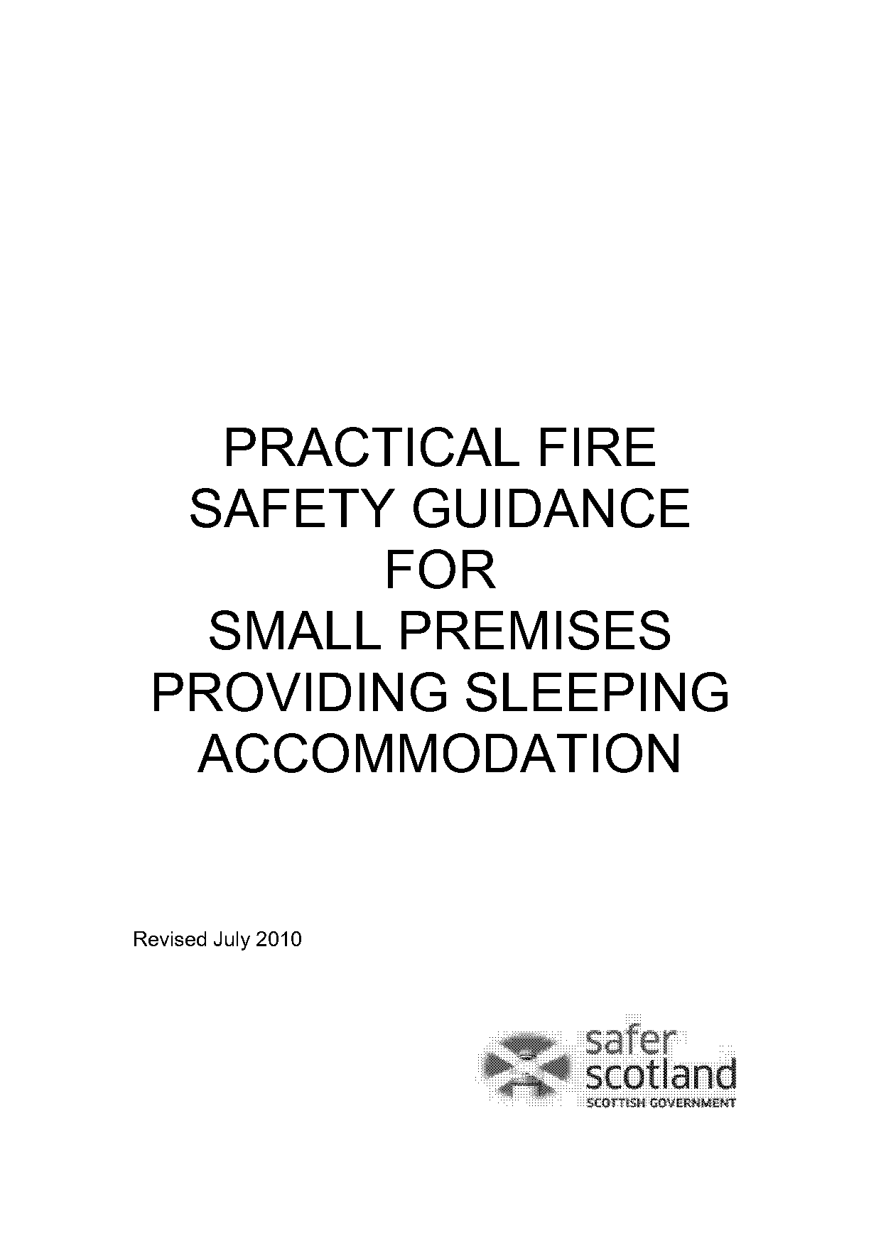 scottish government practical fire safety guide