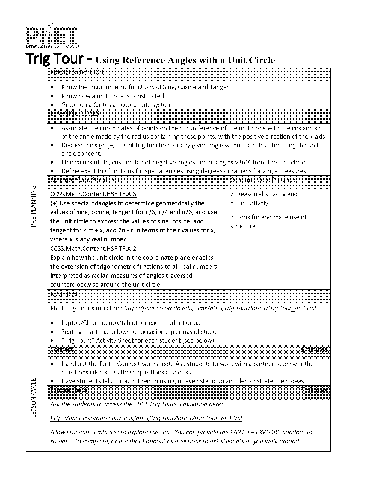 finding reference angles worksheet answers