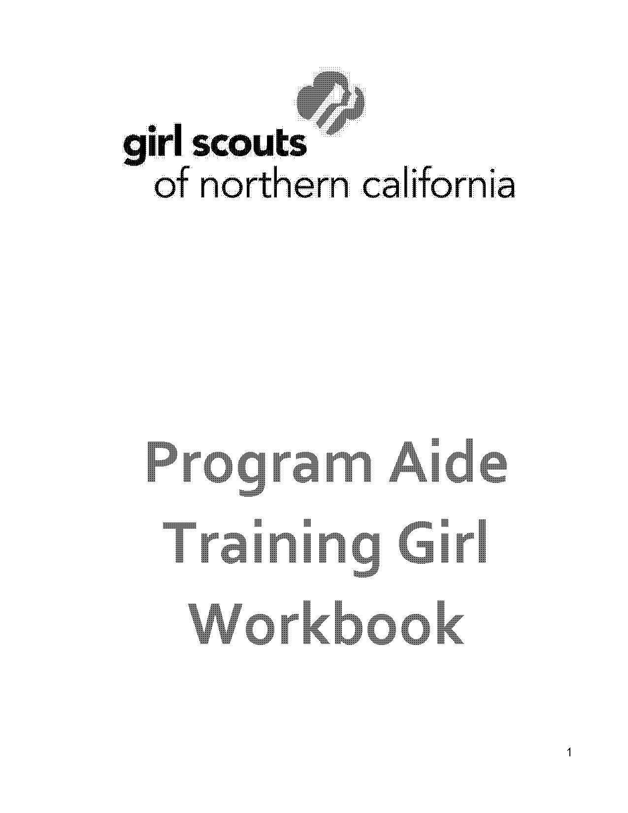 program aide requirements girl scouts