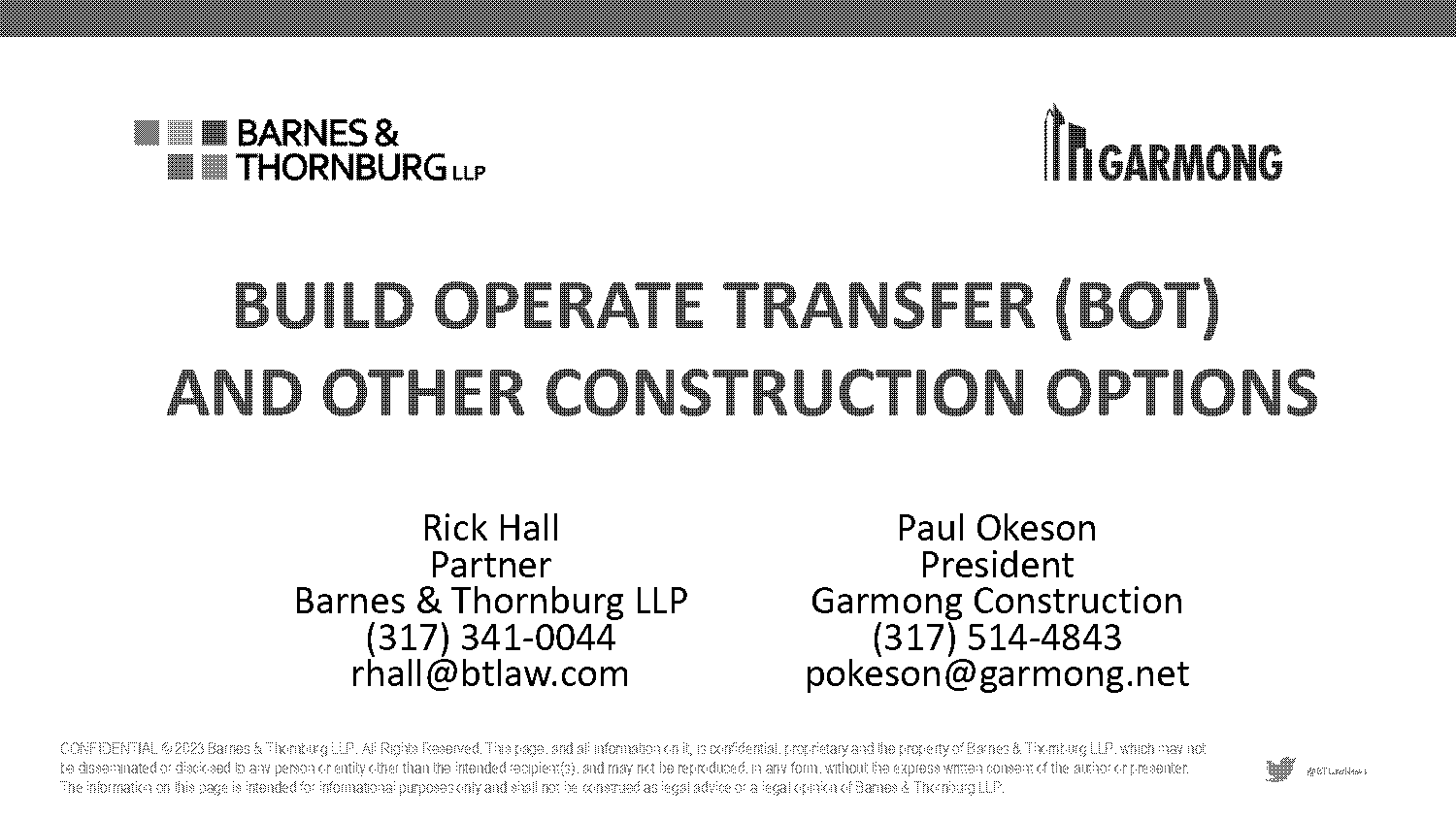 build operate transfer agreement