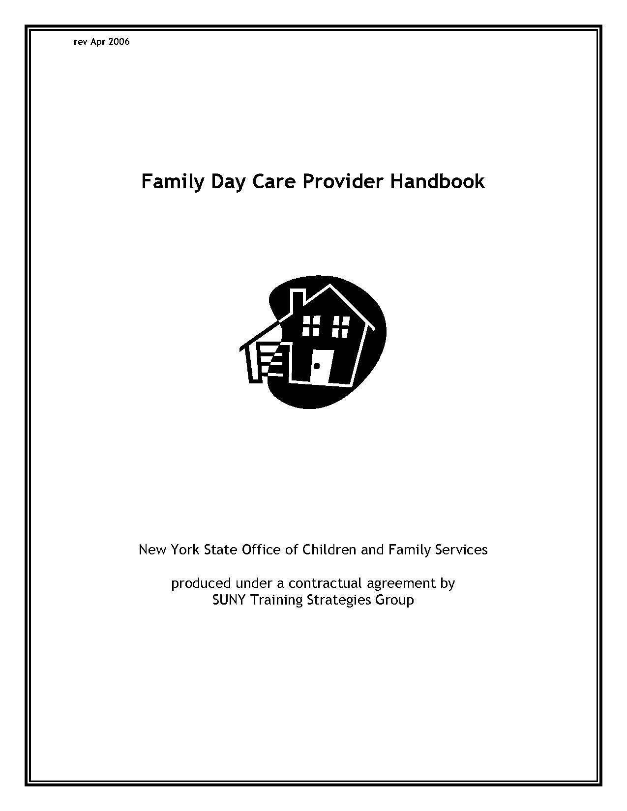 group family daycare provider handbook