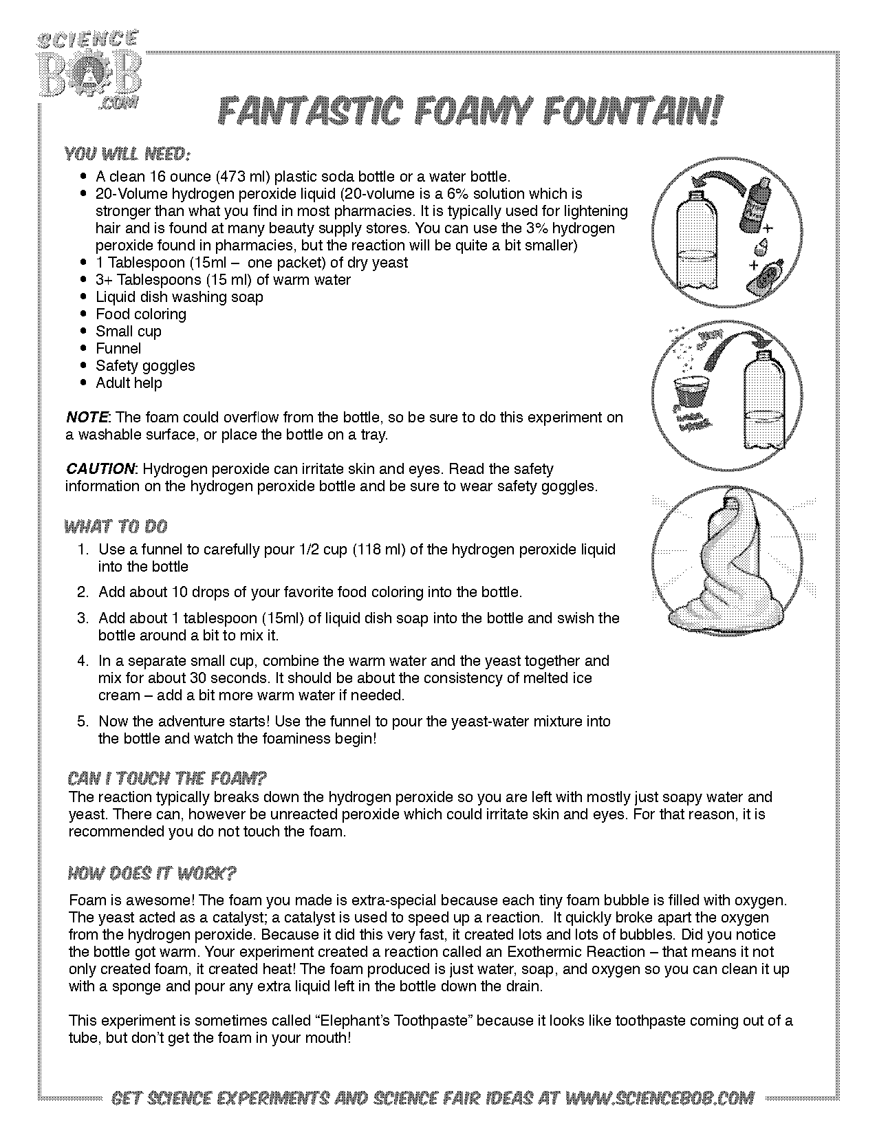 elephant toothpaste lab report answers