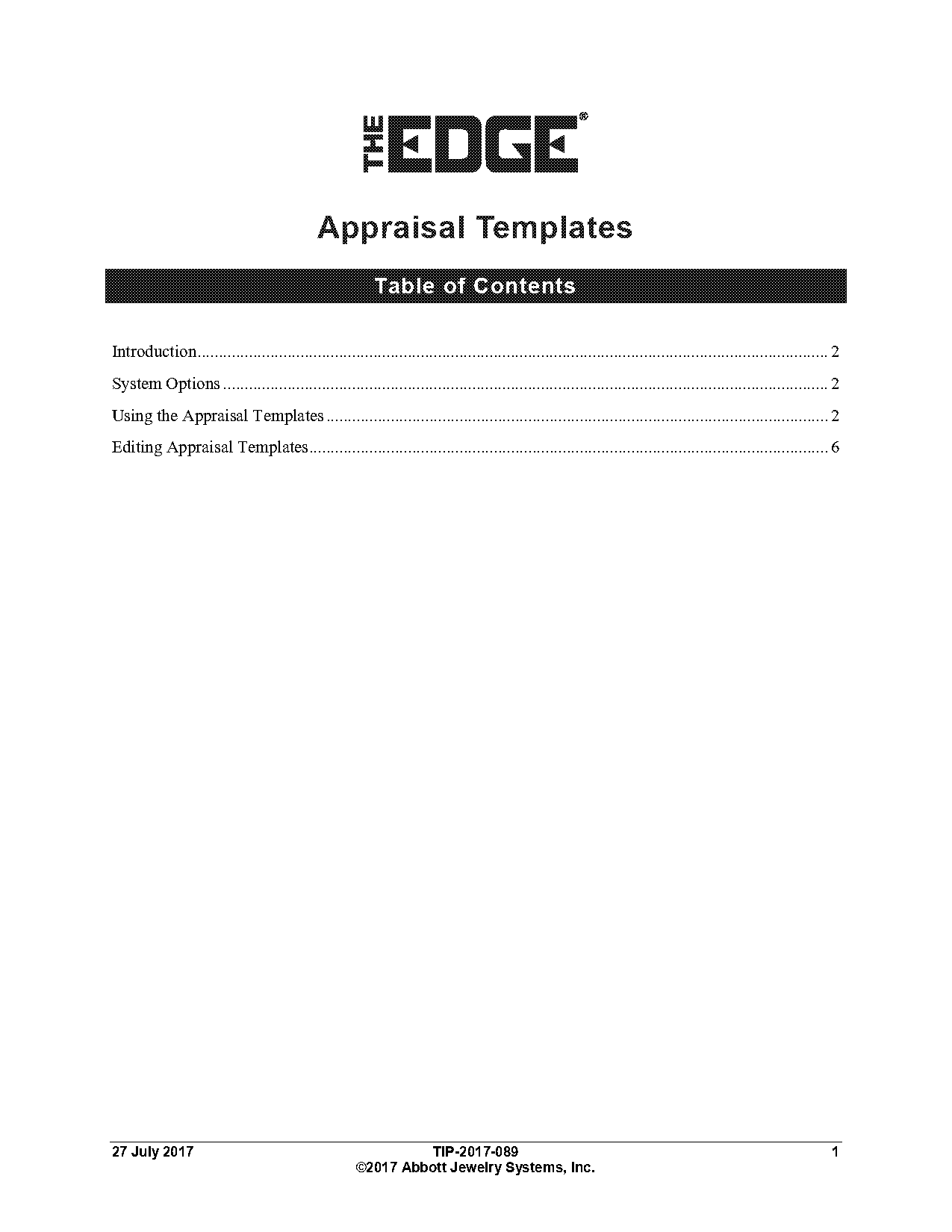 jewelry appraisal document template