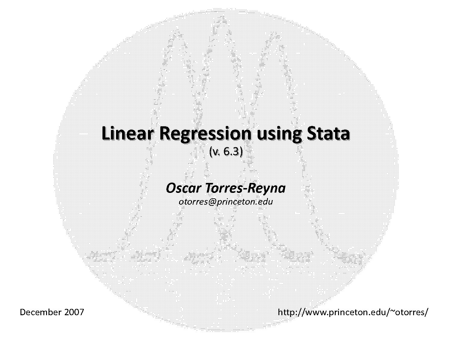 research article using simple limear regression