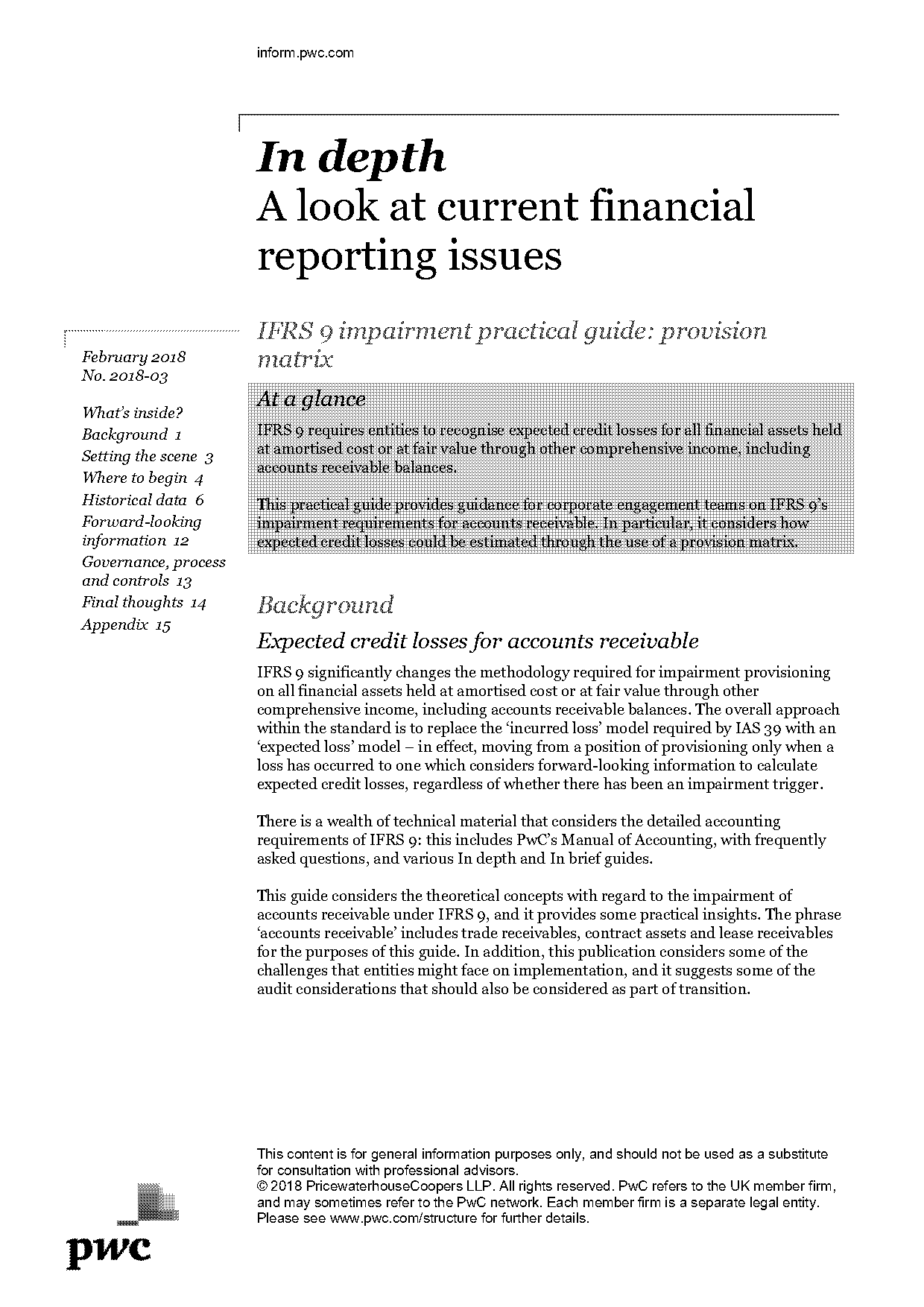 impairment of accounts receivable definition