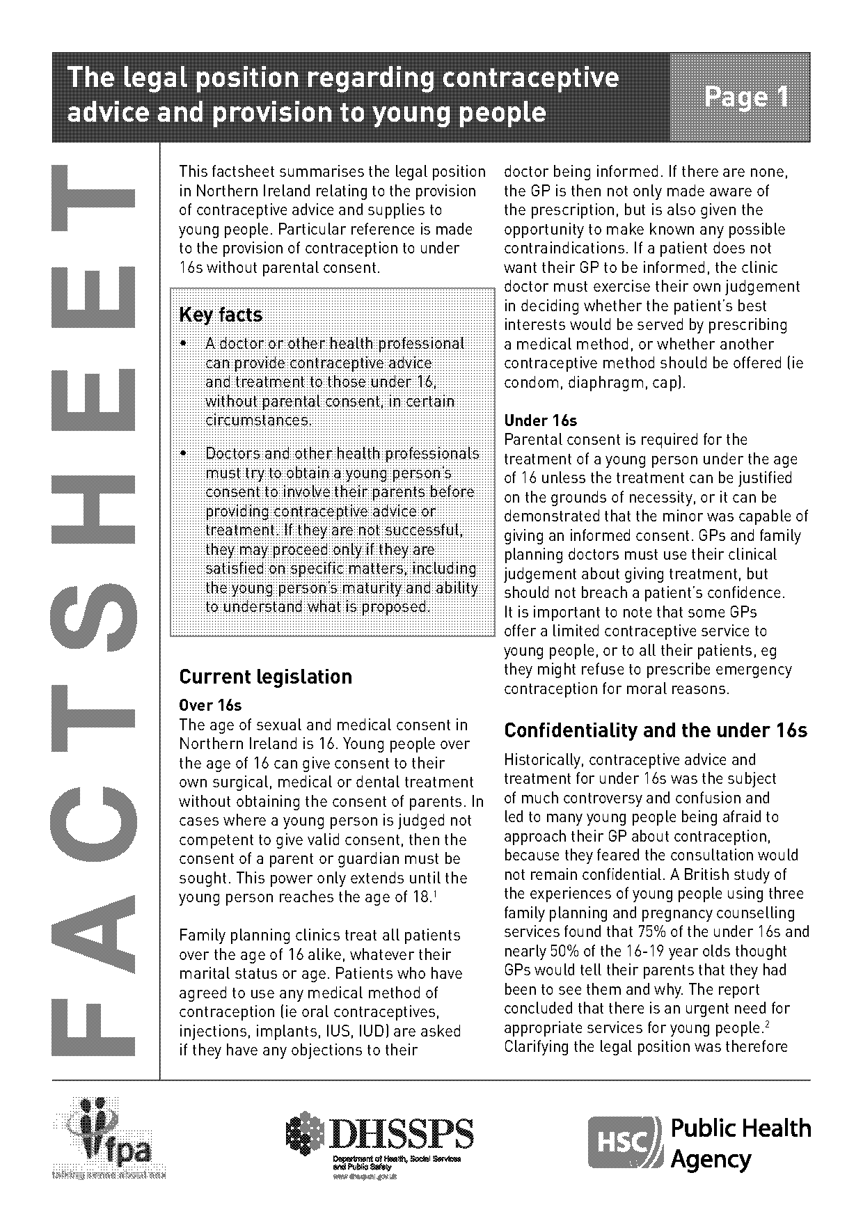 northern ireland legal age of consent