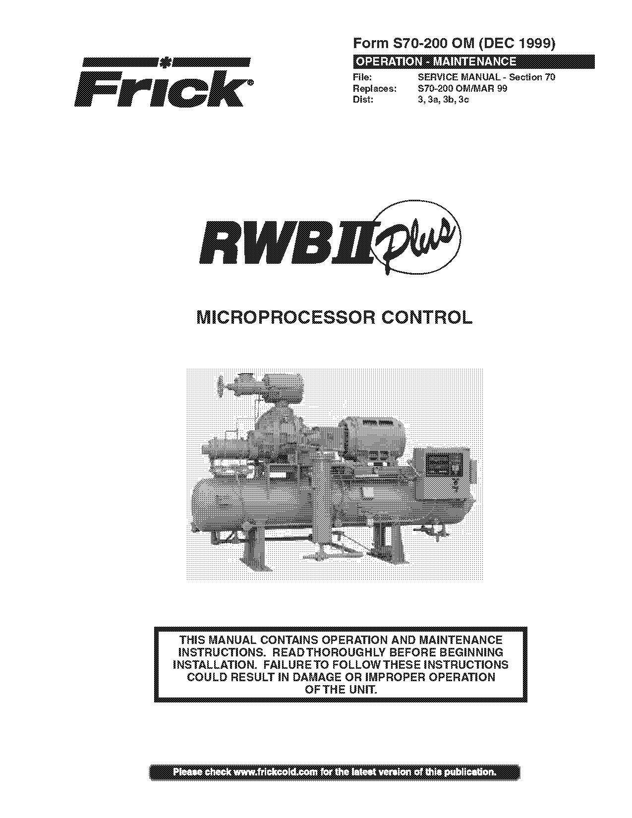 frick rwb ii manual