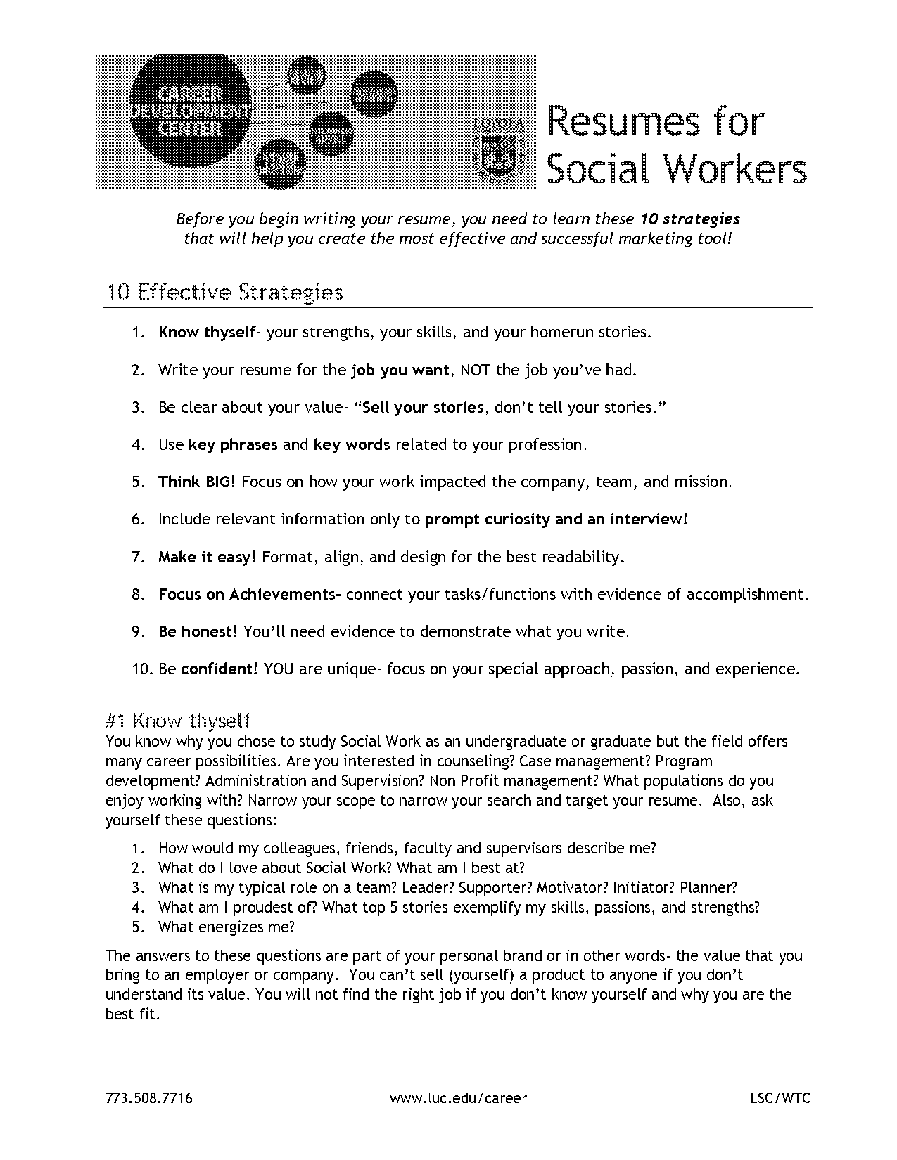 social worker lcsw resume