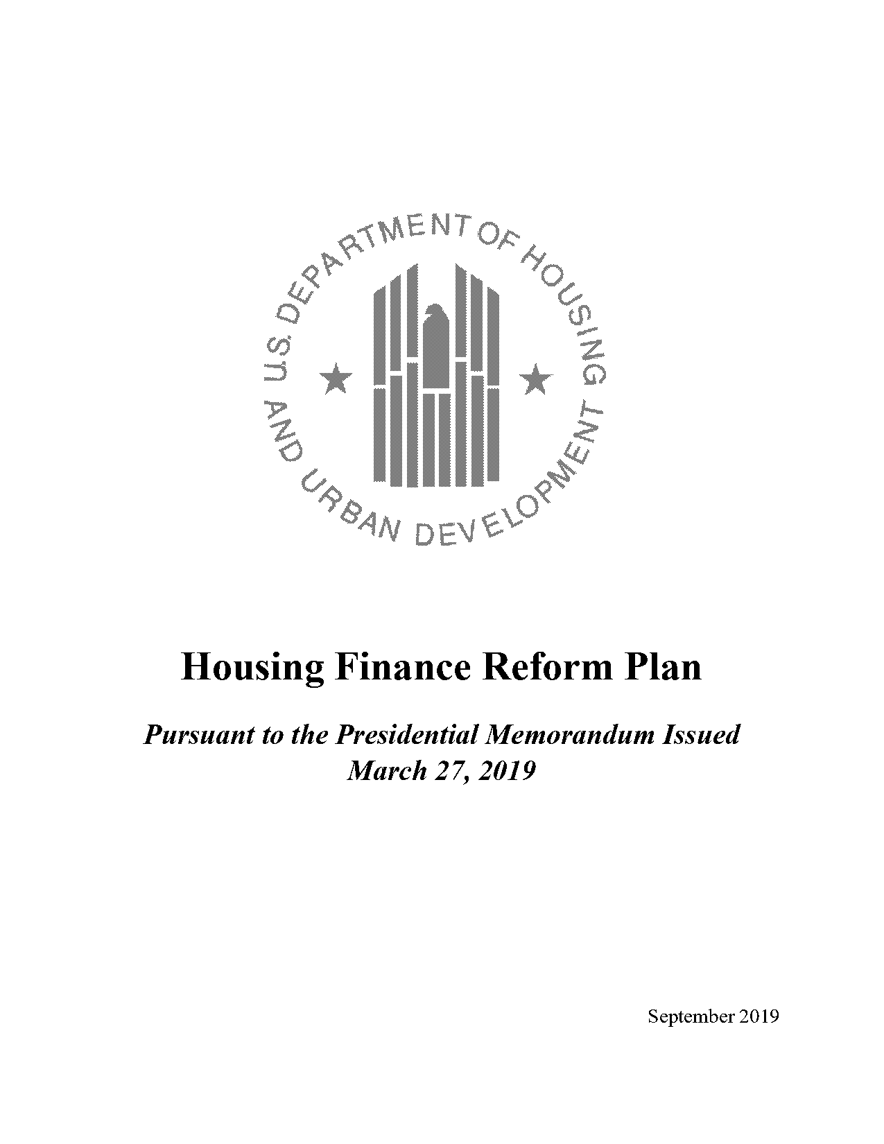 housing and urban development and mortgage