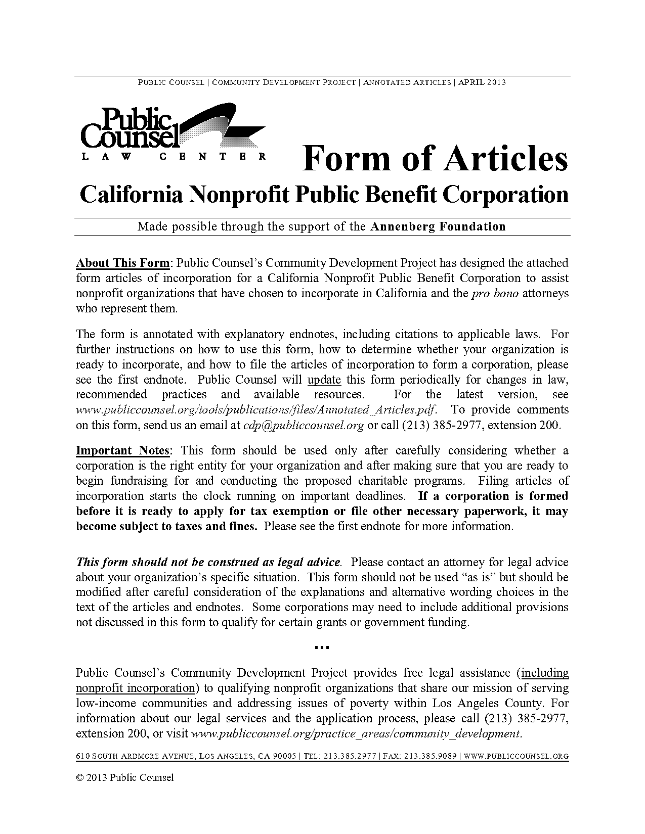 sample ca private foundation bylaws