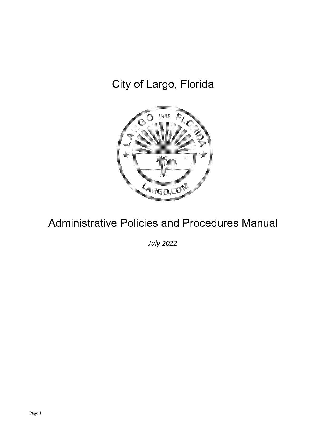 city of largo police reports