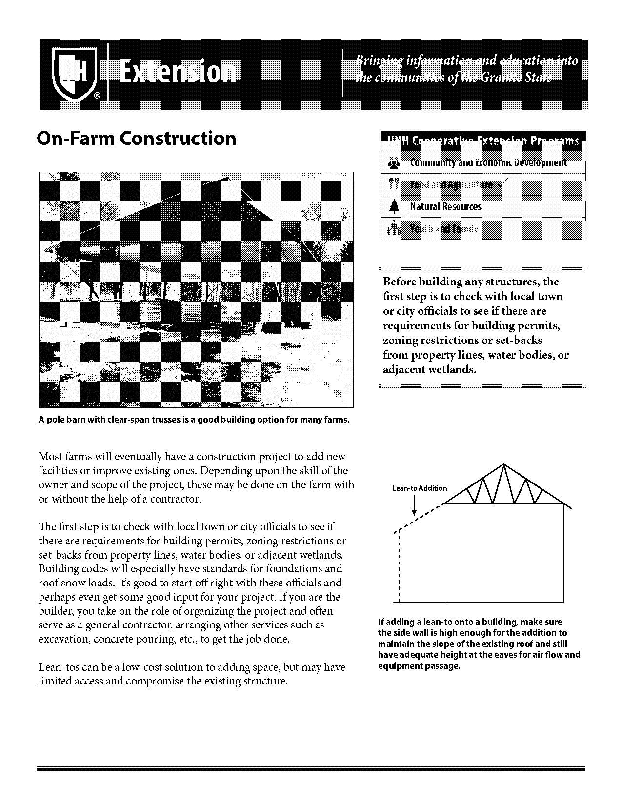 agriculture extension building plans