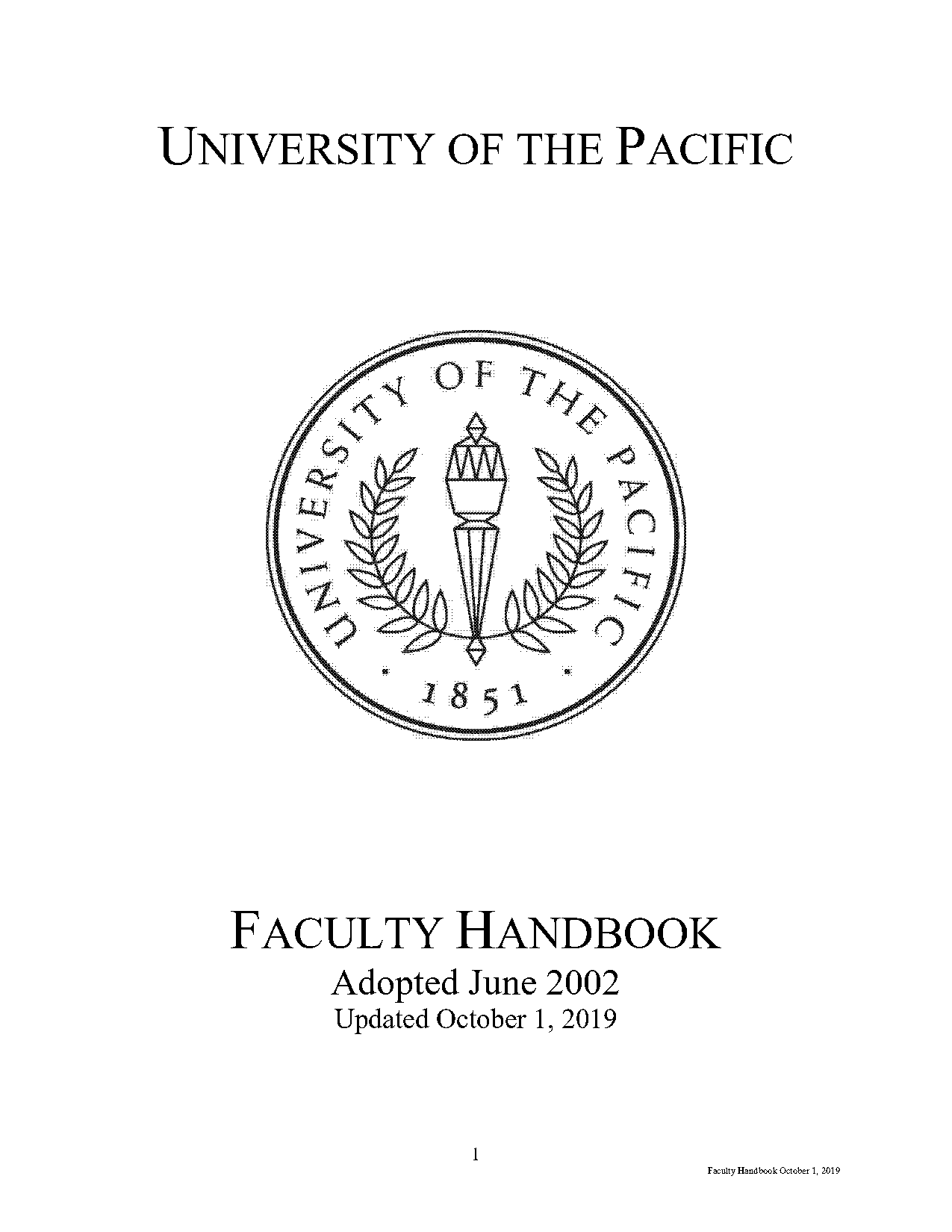 university of san francisco faculty handbook