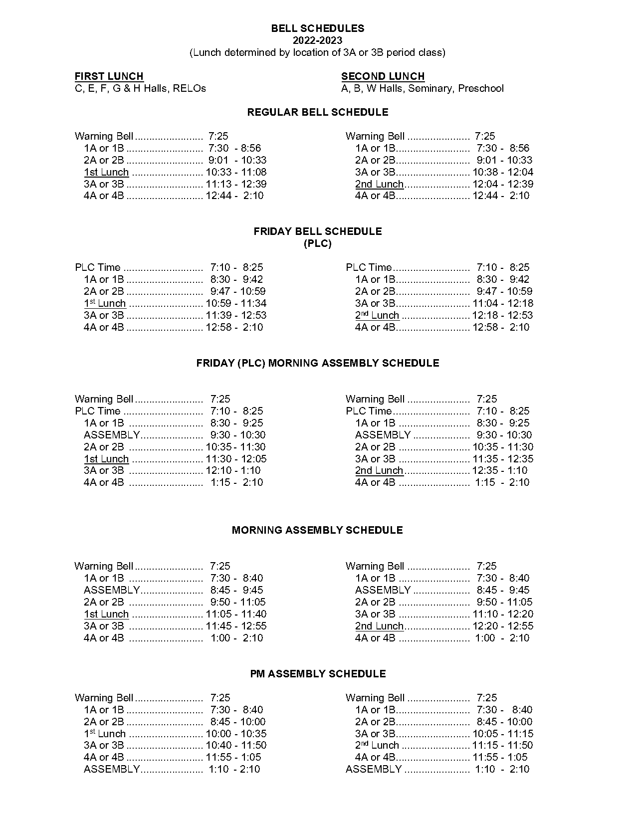 abingdon high school bell schedule