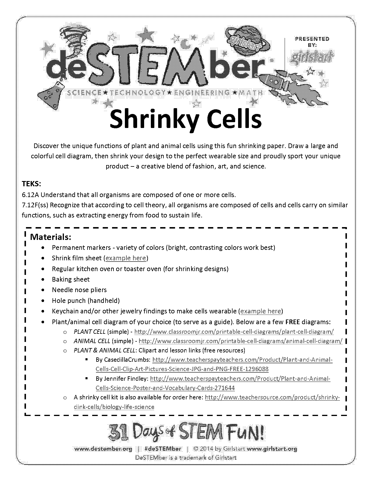 printable animal cell worksheet