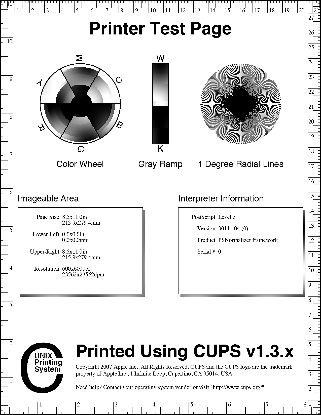 hp laser printer test page pdf