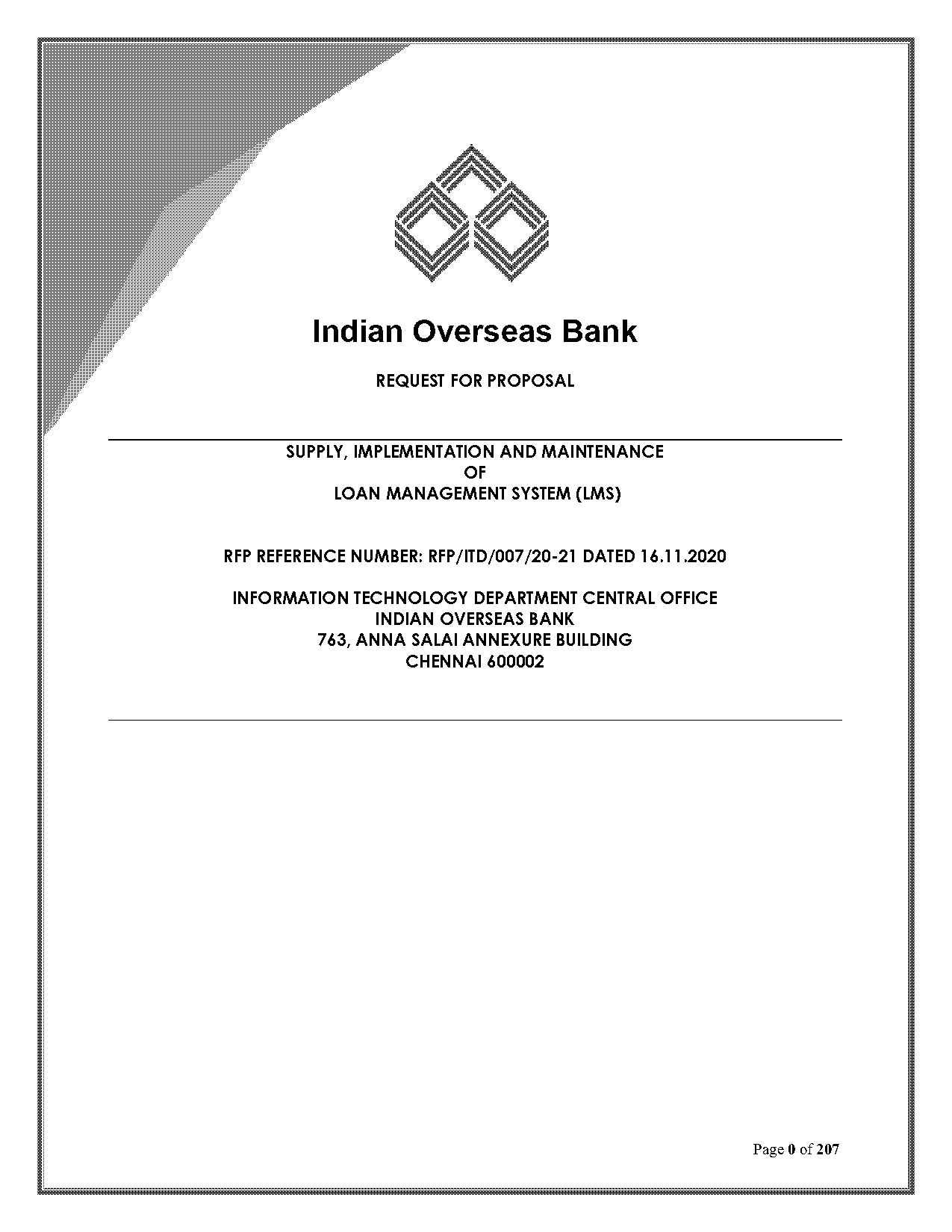 indian overseas bank stock audit report format