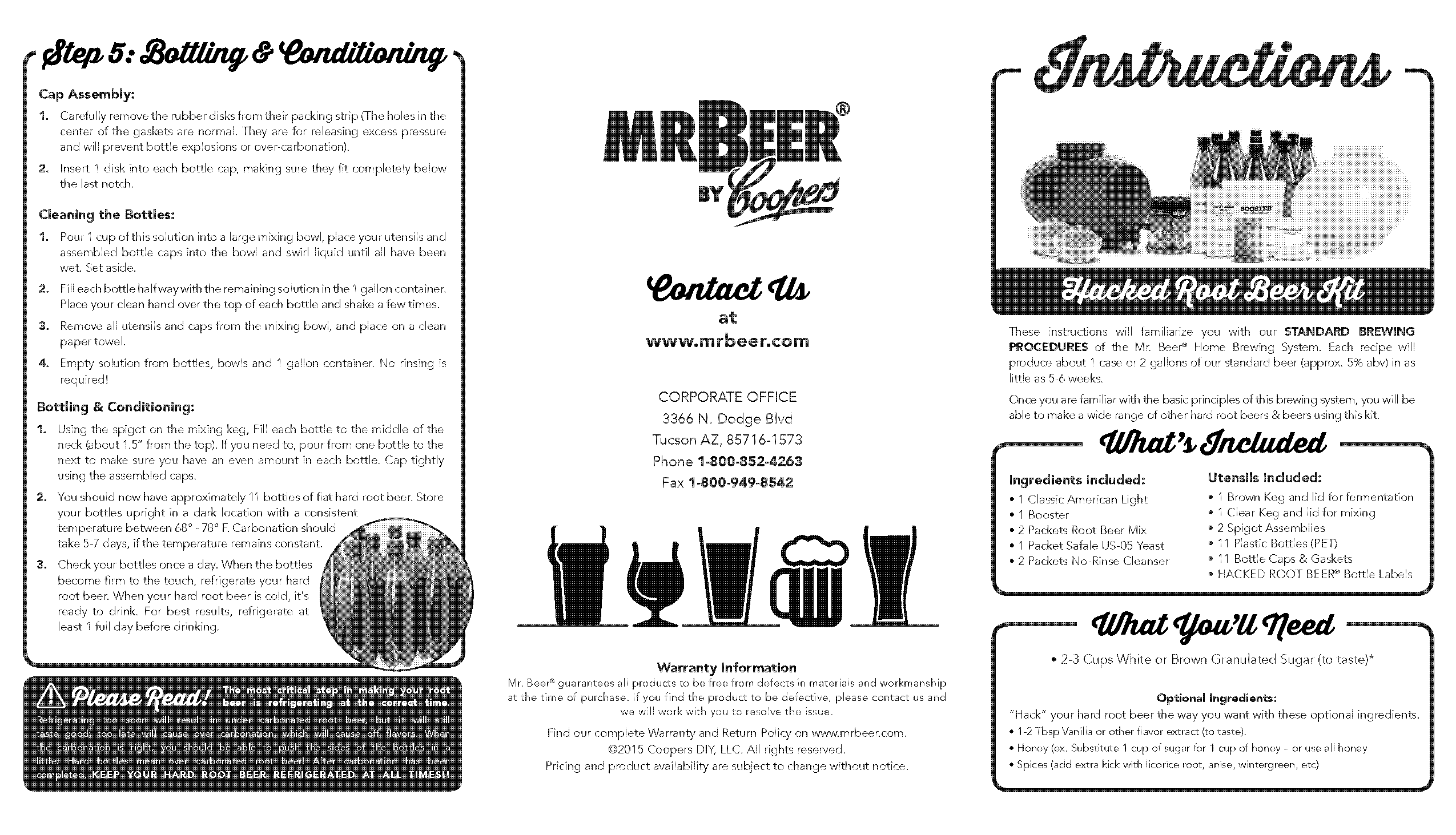 root beer kit instructions