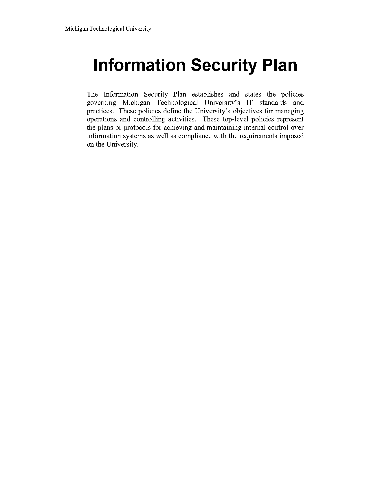 sample information security program