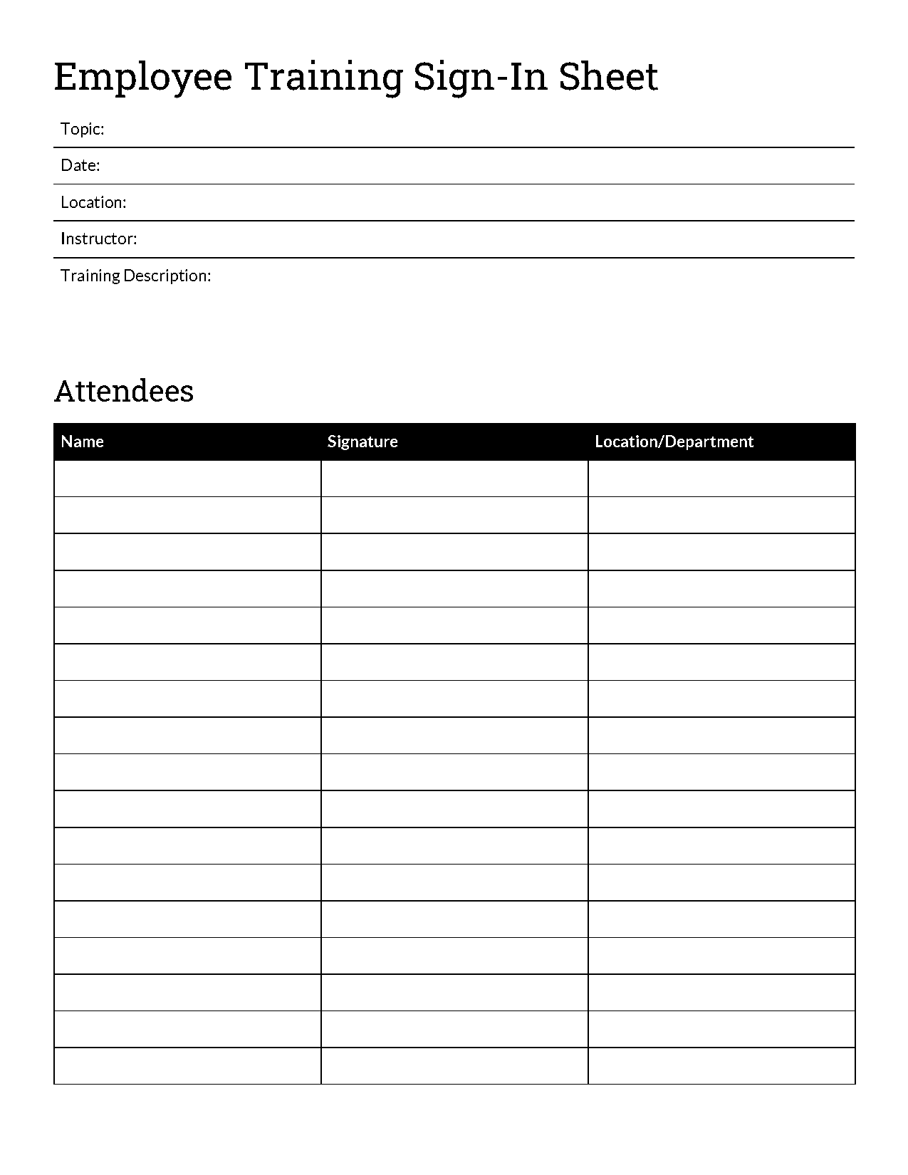 sign up sheet template for google