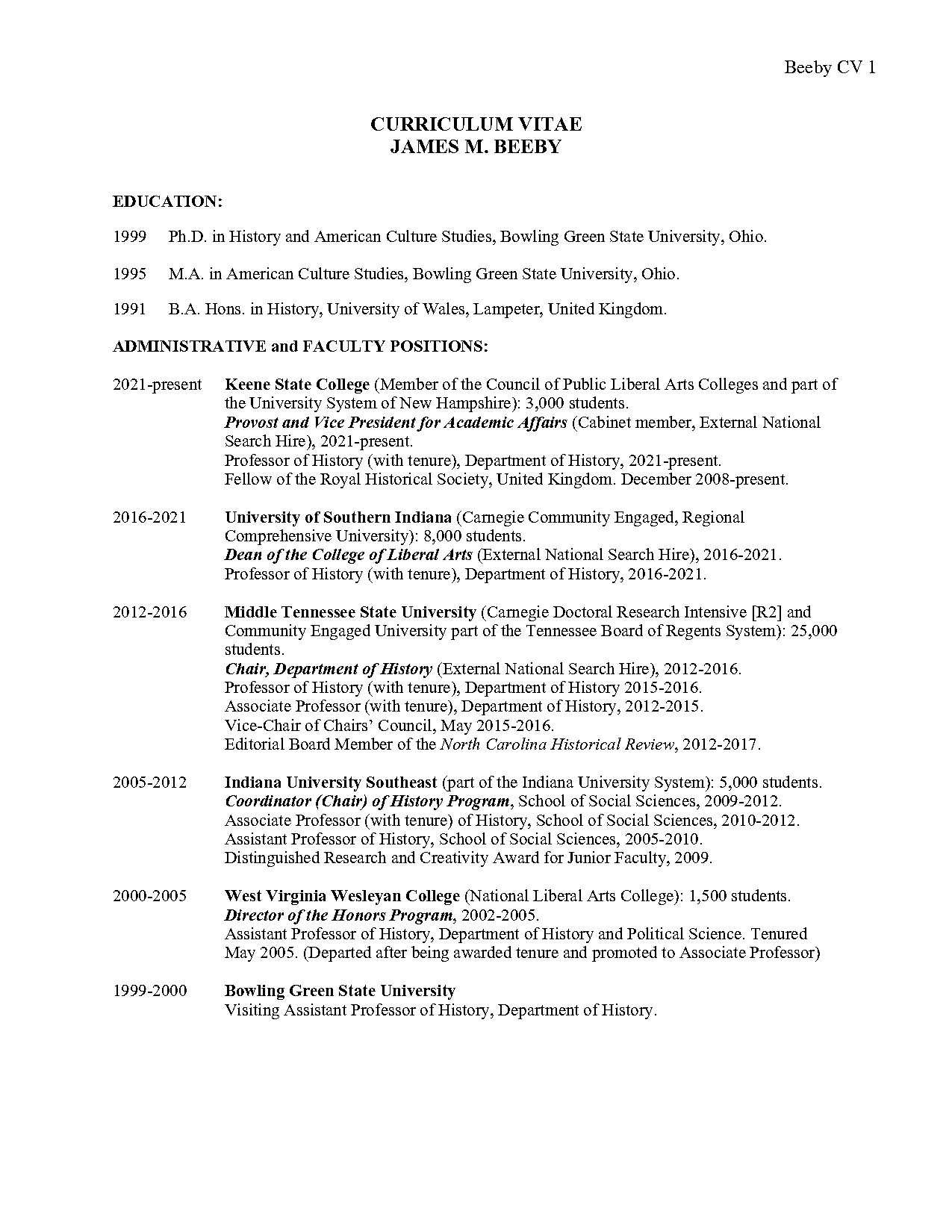 students of history resume