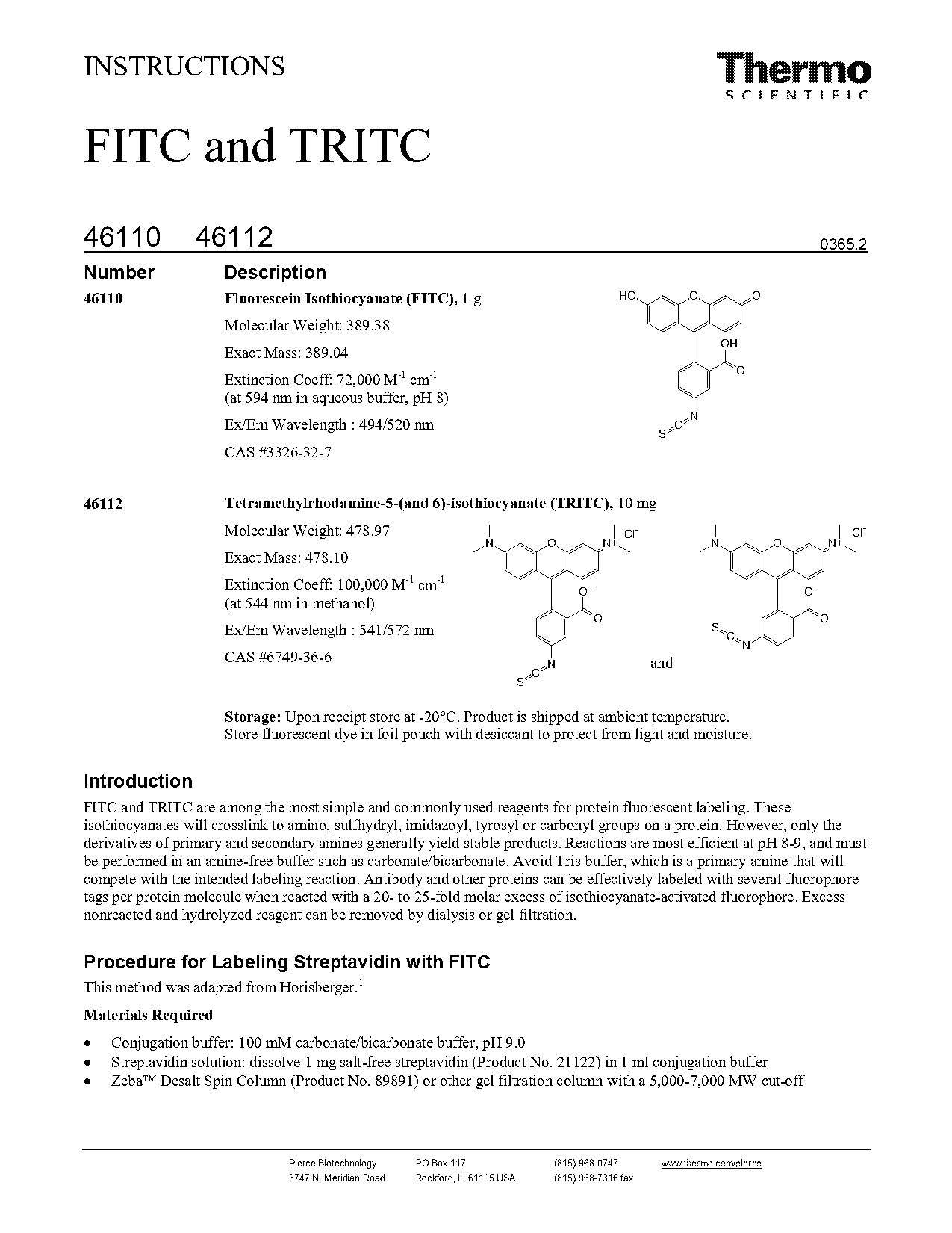 fitc protein labeling protocol