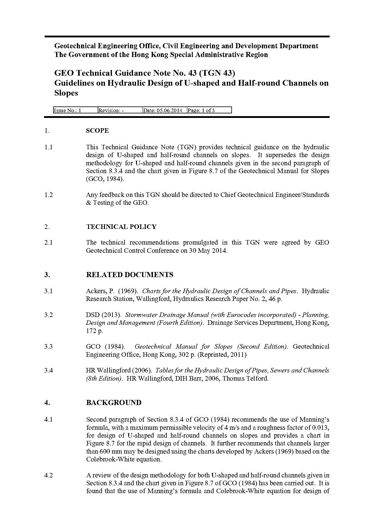 charts for the hydraulic design of channels and pipes pdf