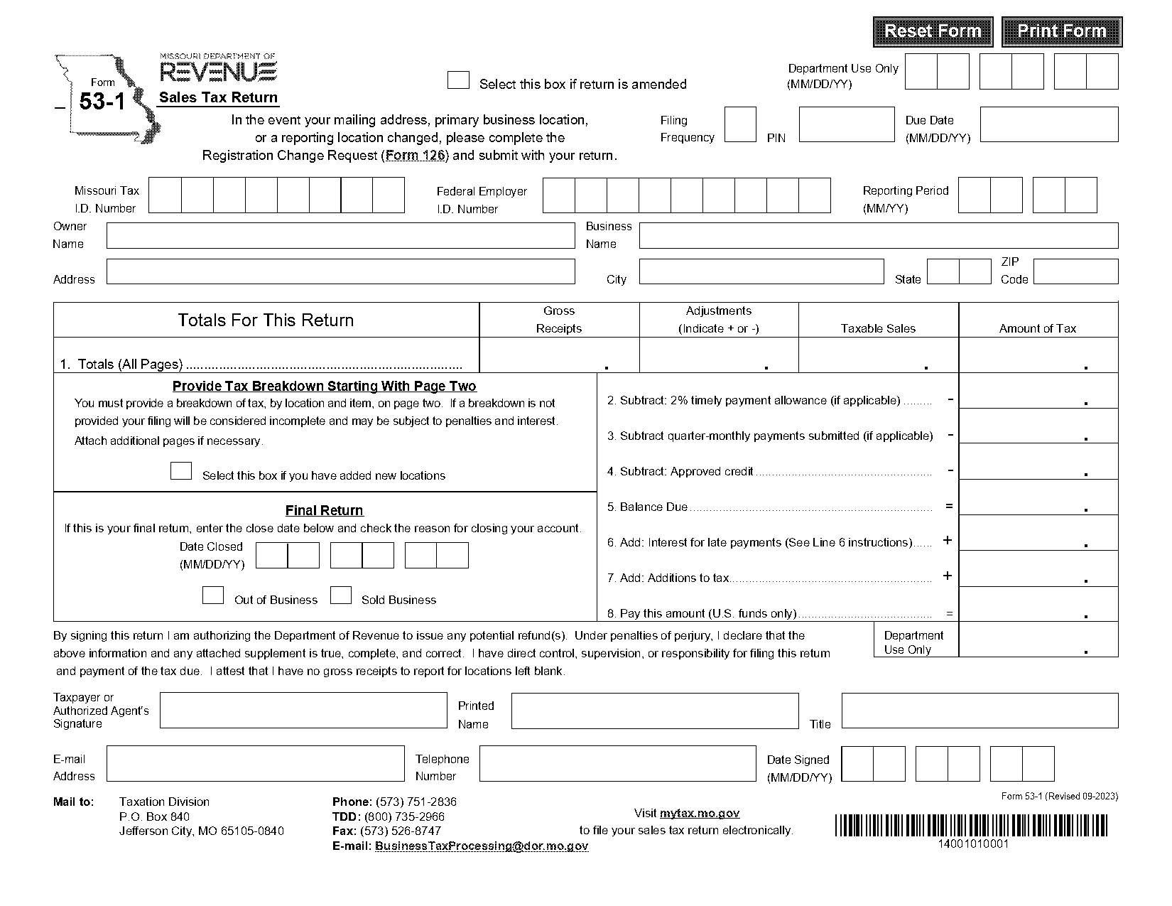 how to write date on tax form