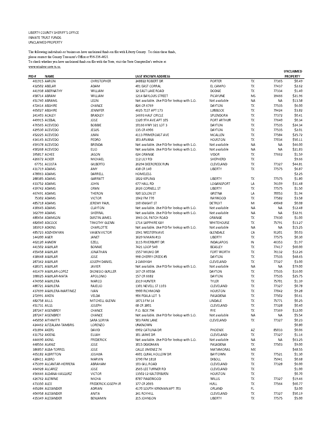 arrest records in roscoe tx