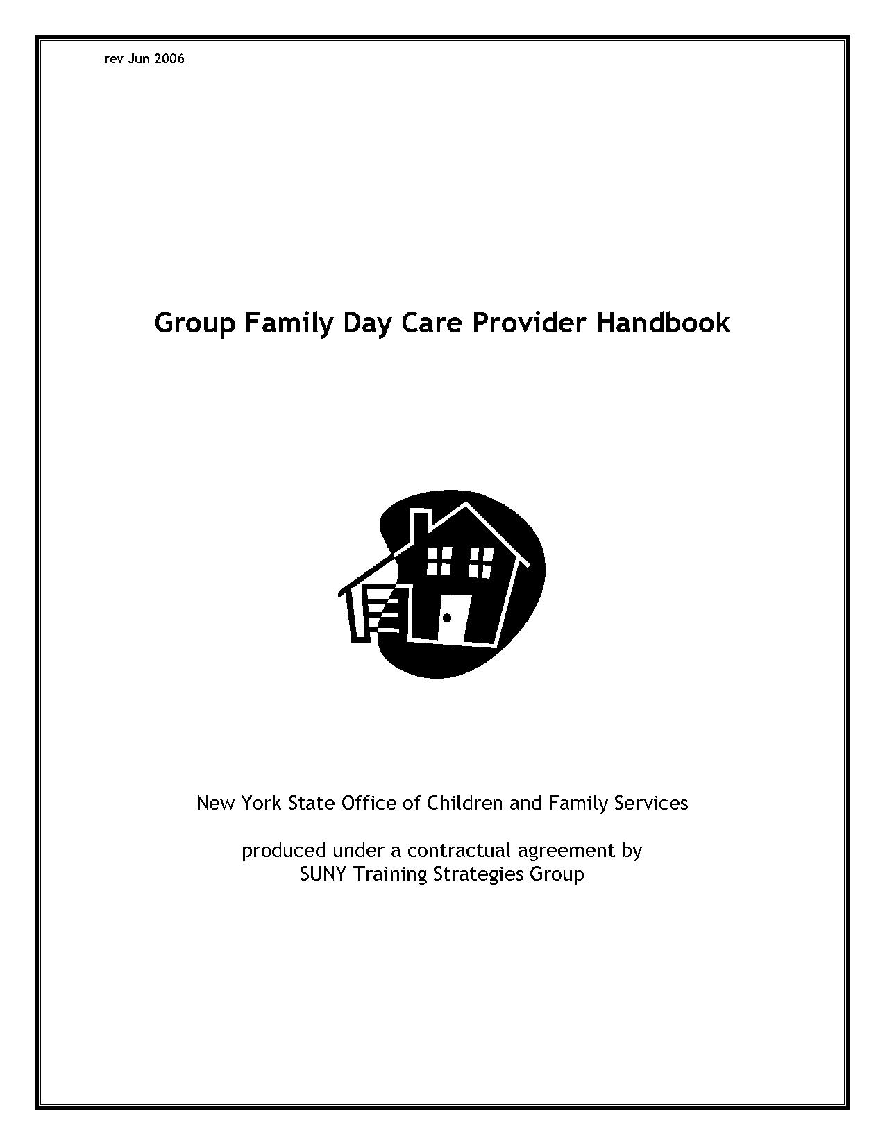 group family daycare provider handbook