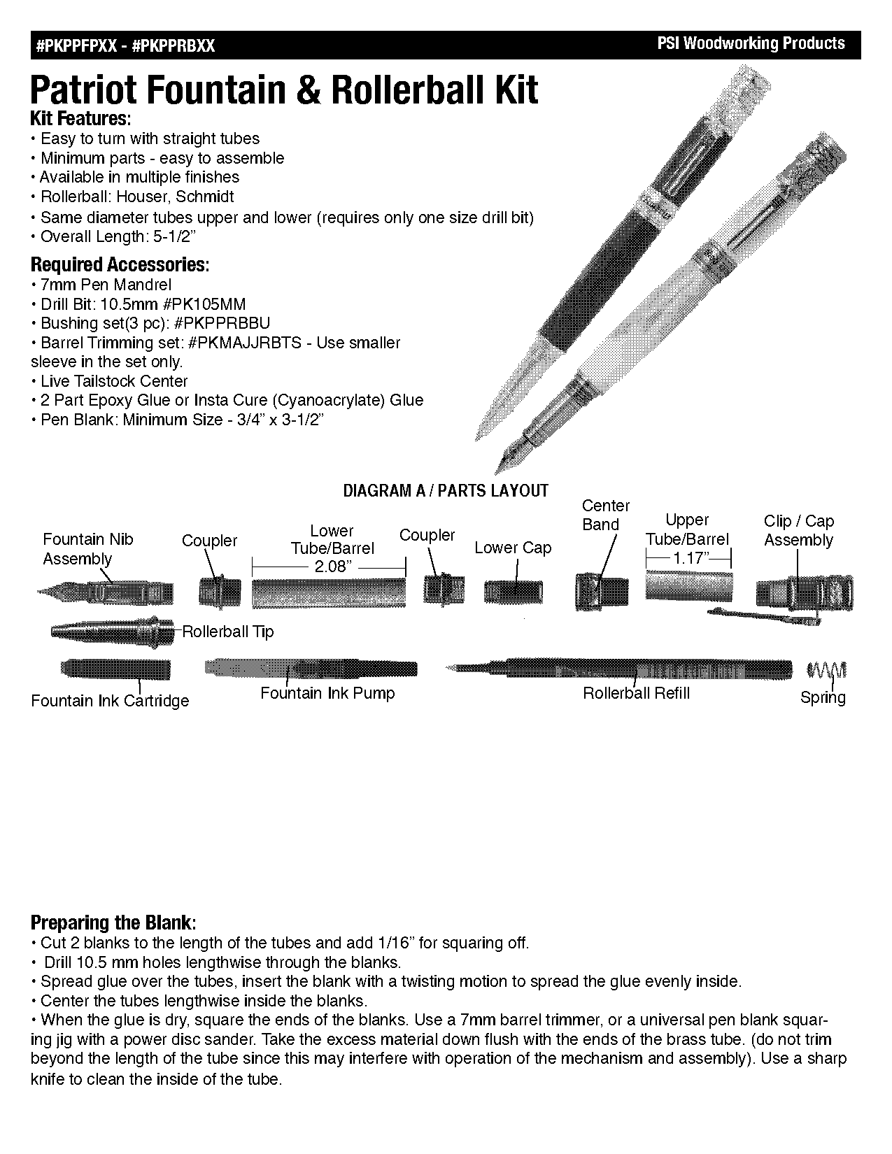 patriot pen assembly instructions