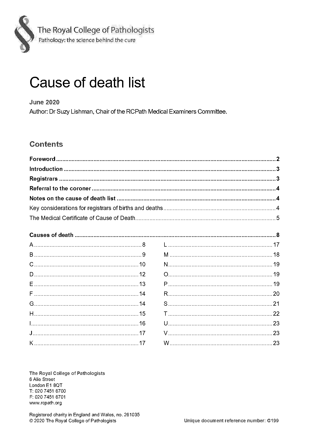 causes of death on death certificates