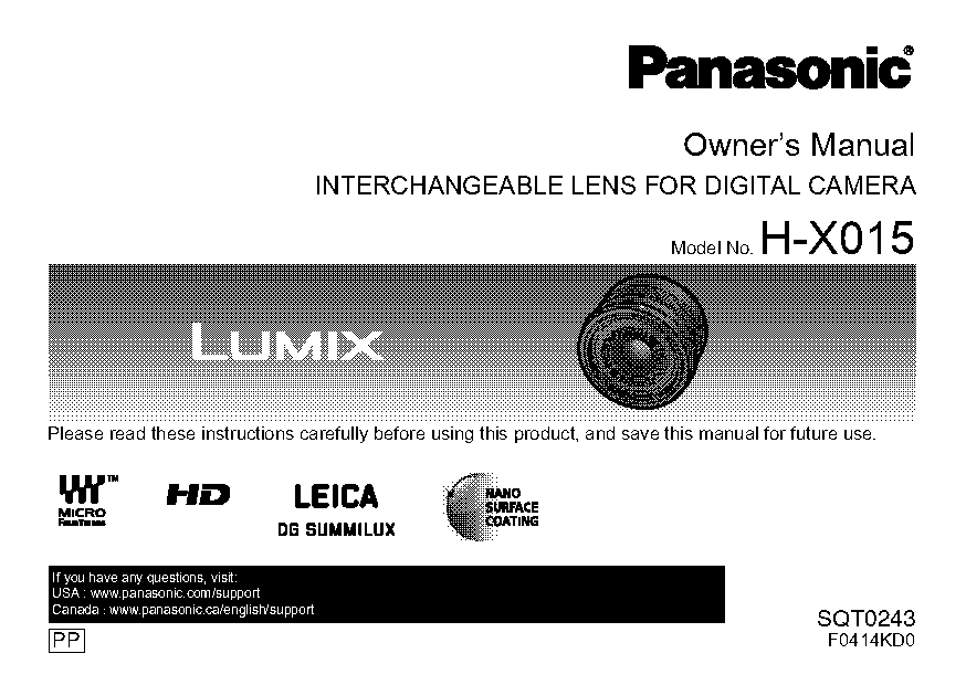 panasonic official website usa manual