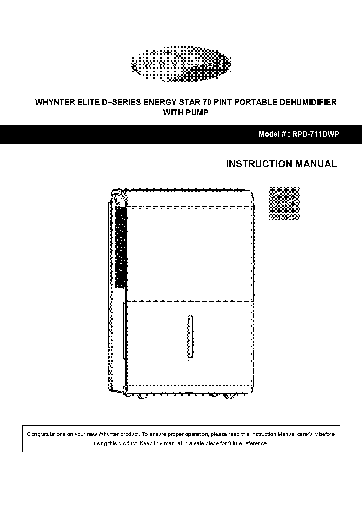 soleus air dehumidifier instruction manual