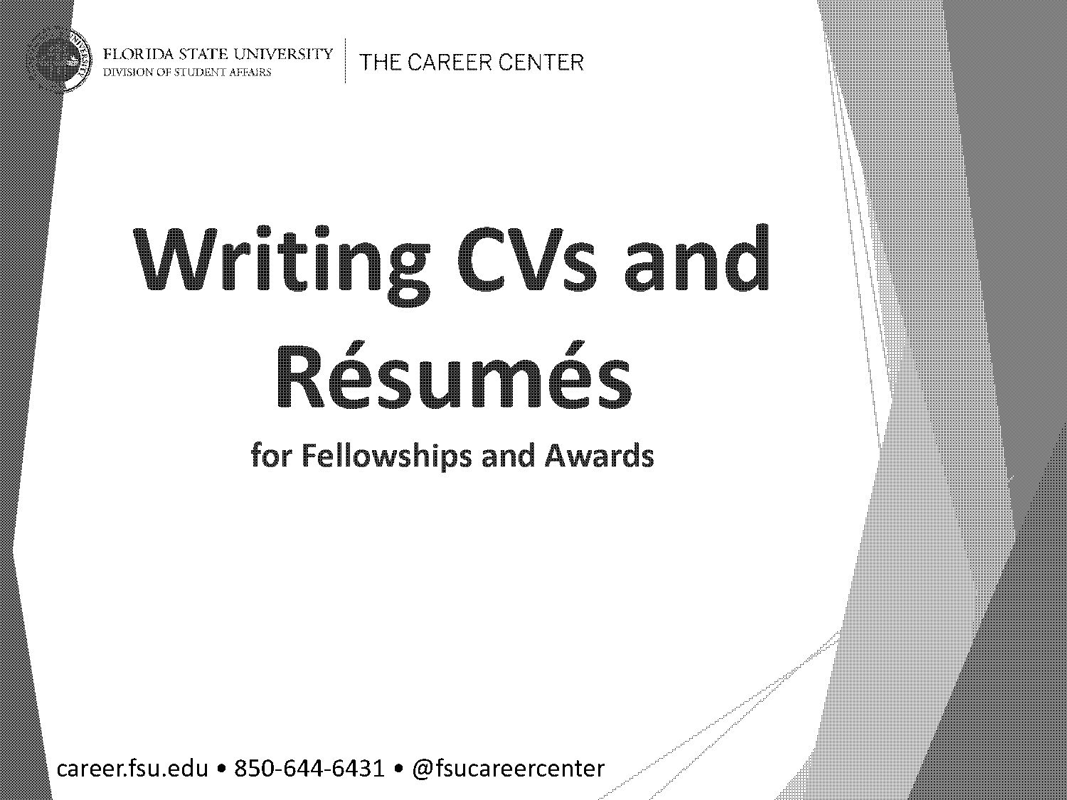 fsu career center resume review