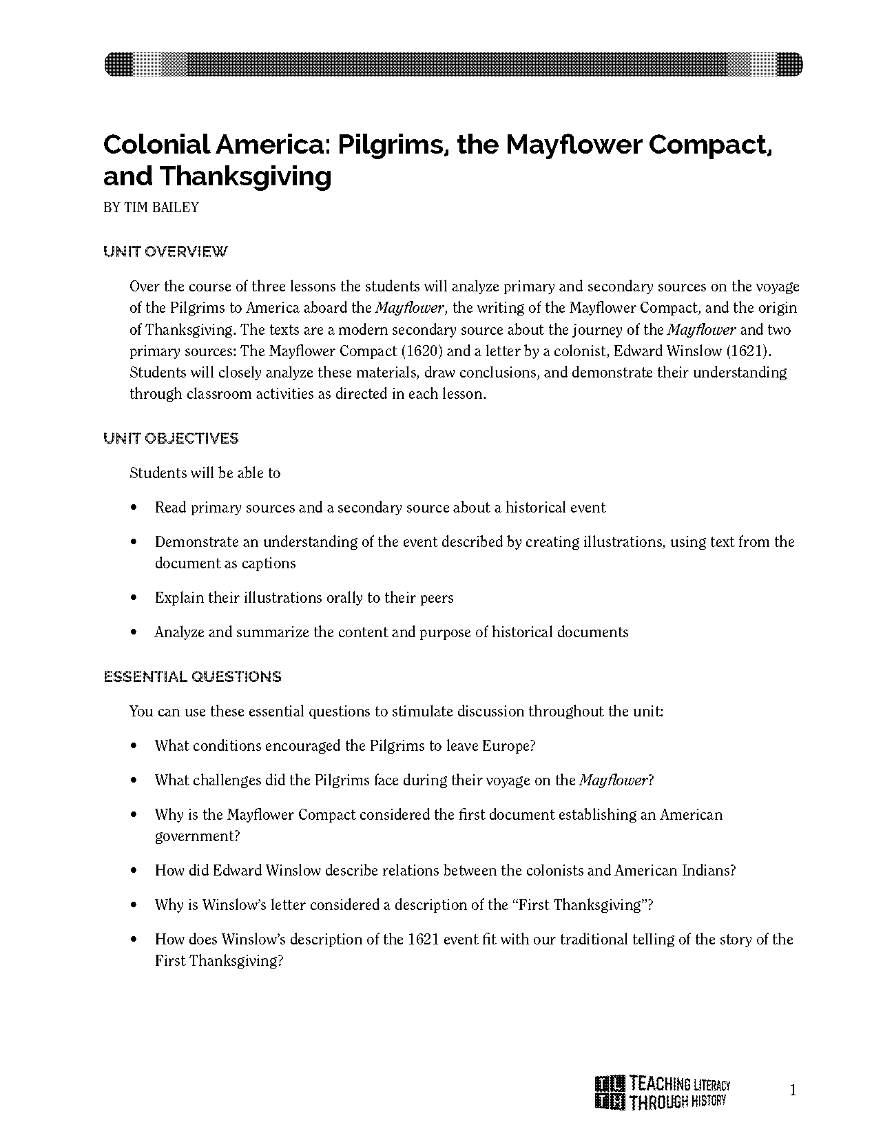 journey of the mayflower worksheet