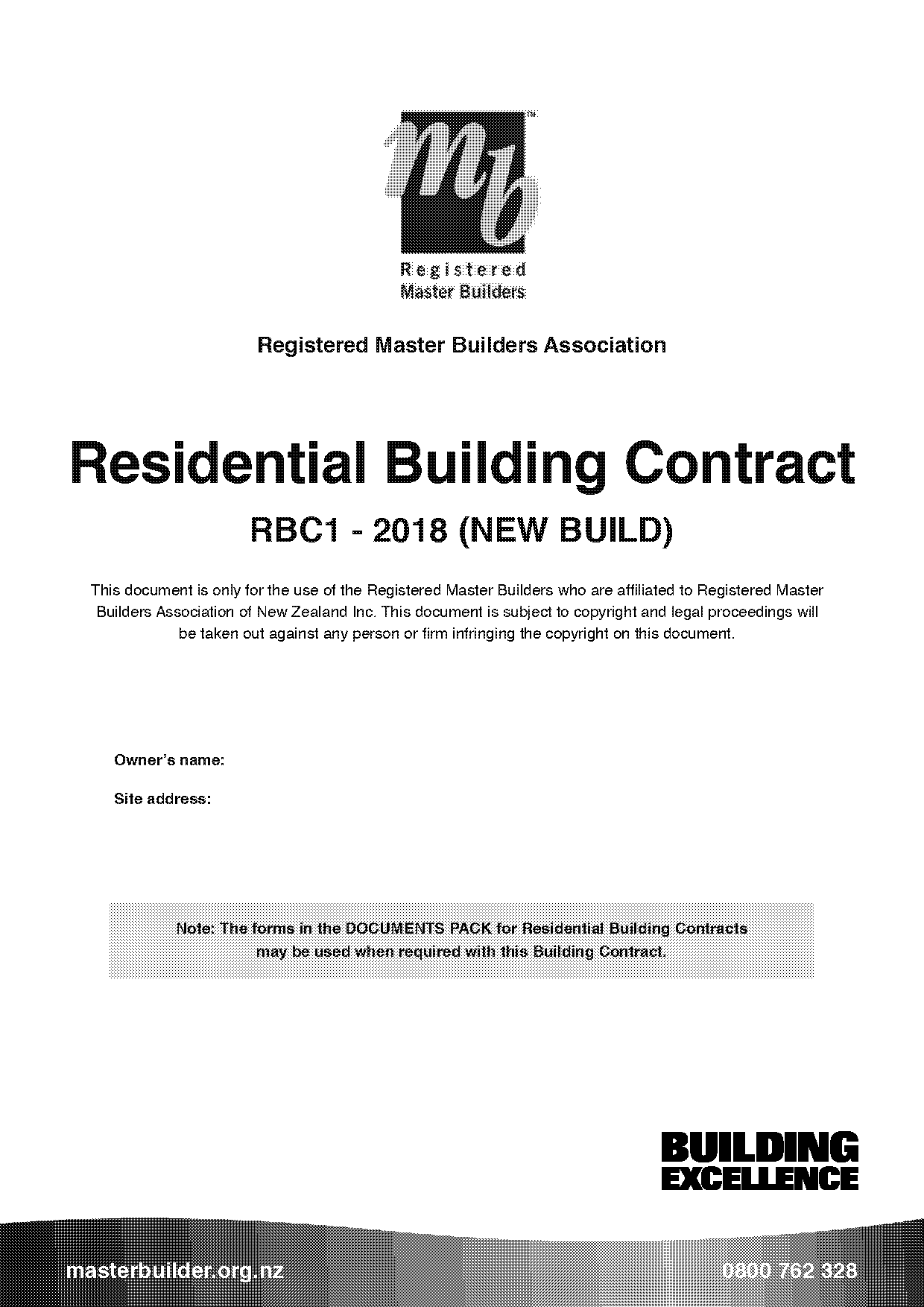 building contract template nz