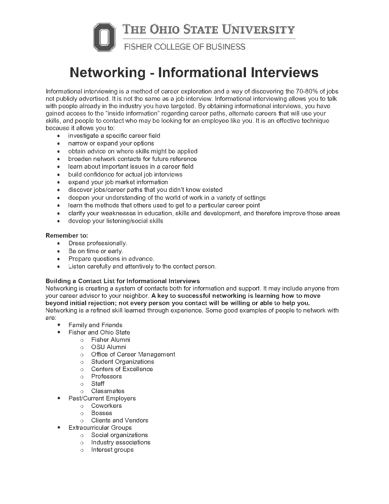 follow up letter after informational interview sample