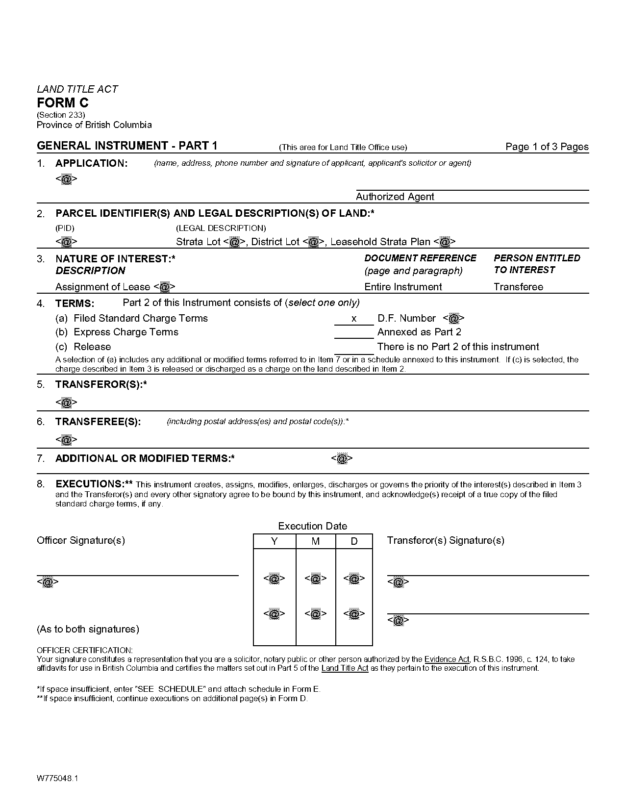 land title act form c release