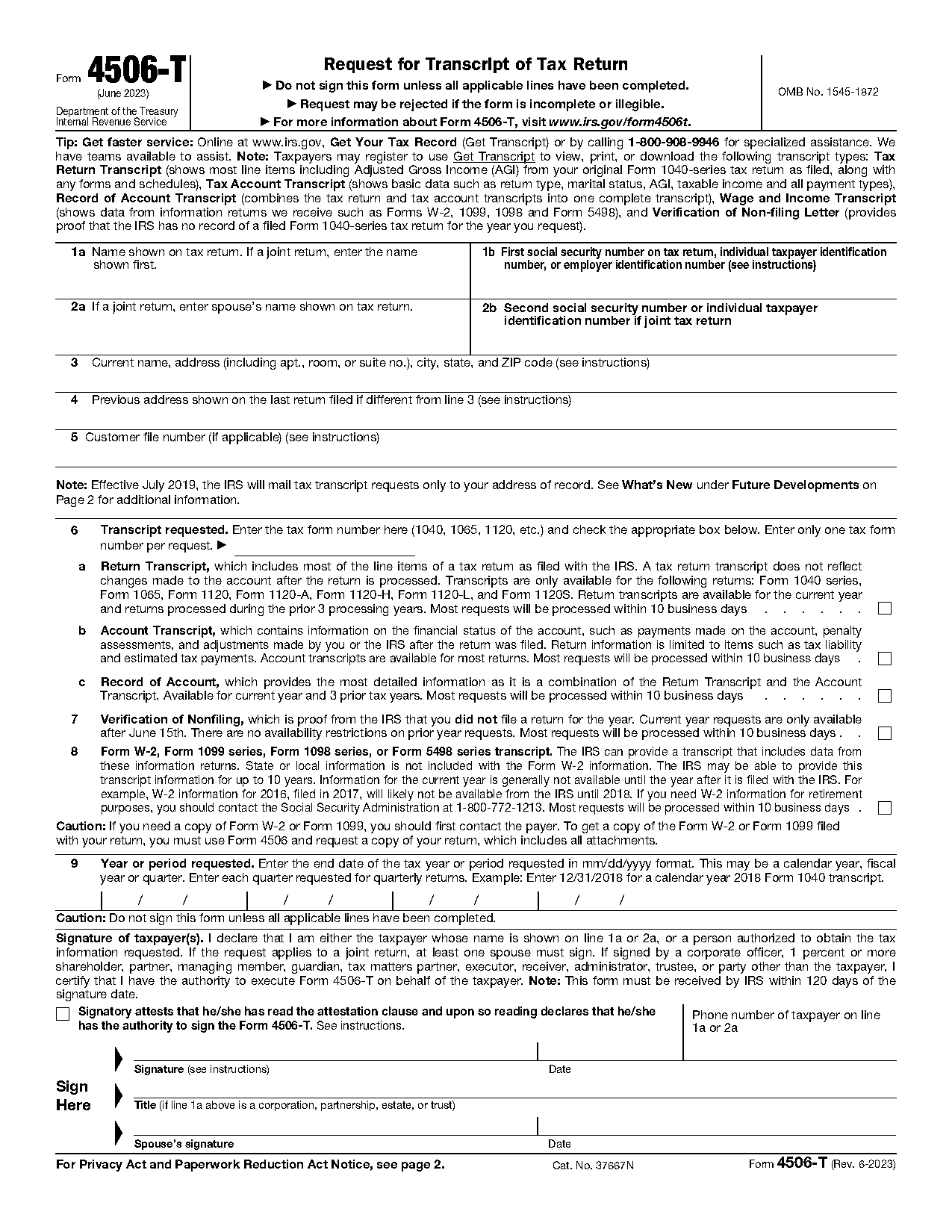 check status of tax transcript