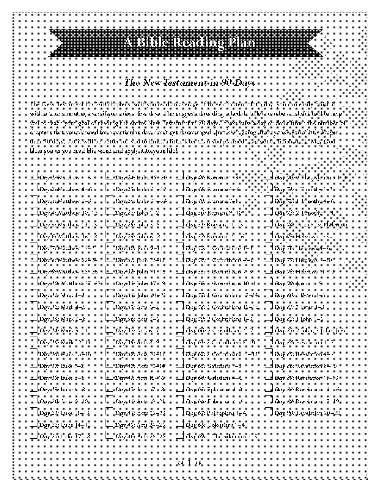 chapters in the bible new testament