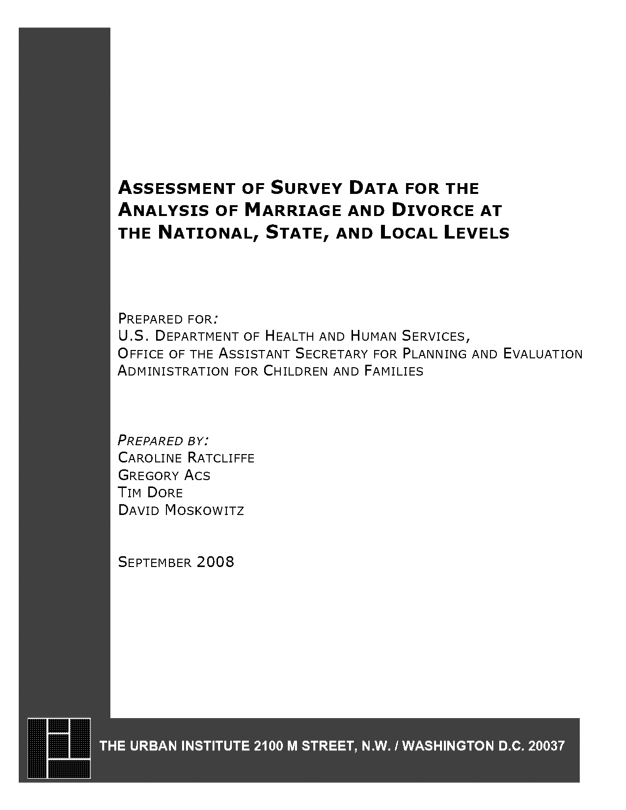 marriage and divorce population sample size