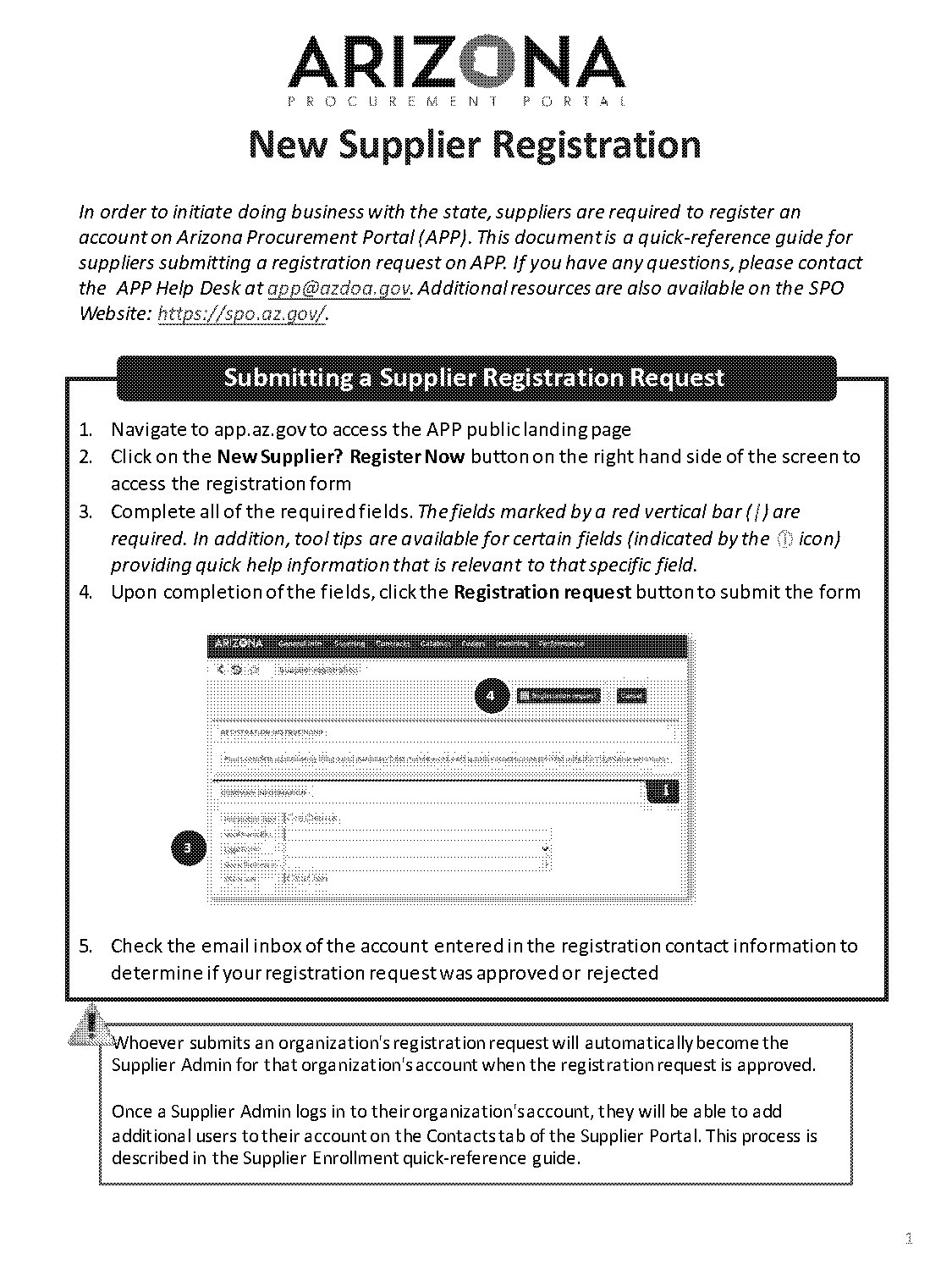 asu supplier request form