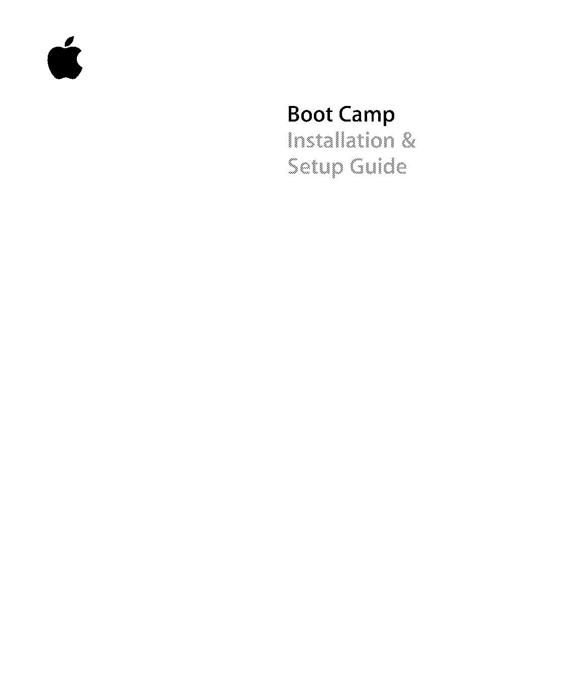 apple boot camp installation guide