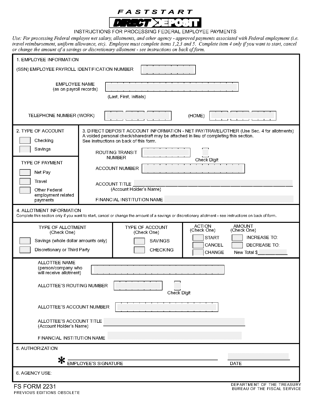 employee direct deposit enrollment form in spanish