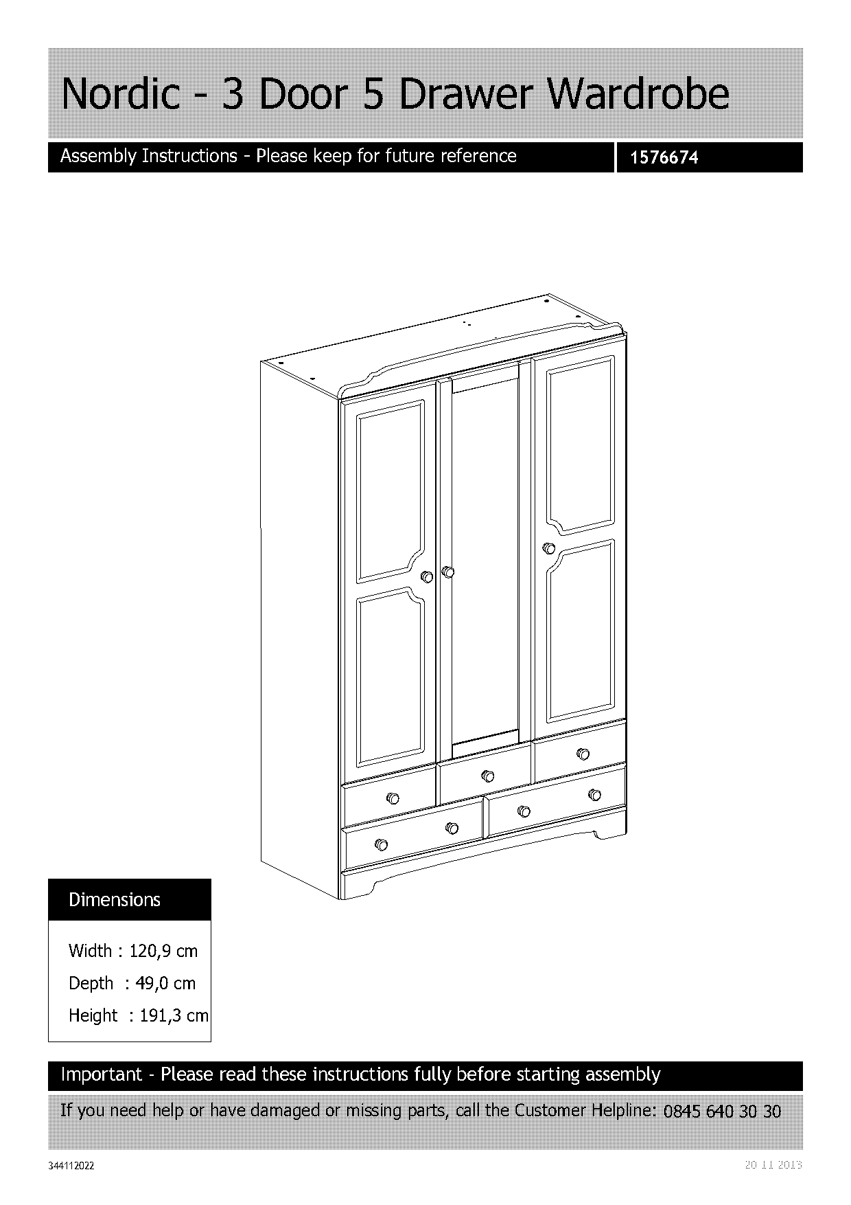 argos wardrobe assembly instructions