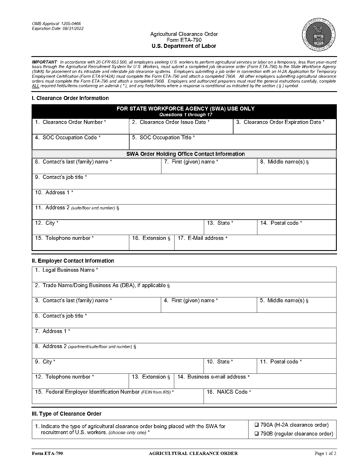 new jersey department of labor job order form