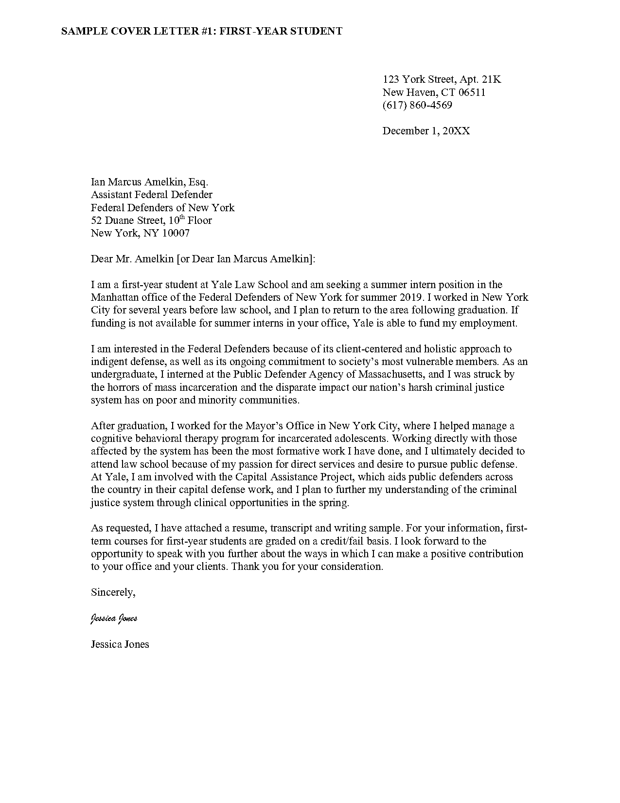 duke law school sample resumes