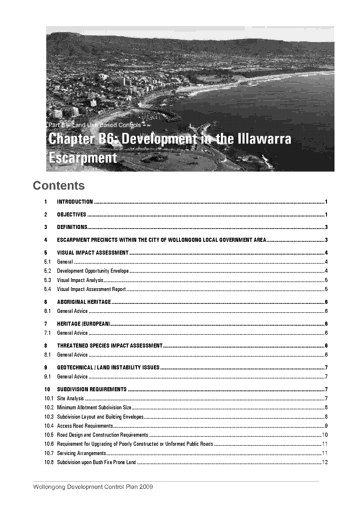 illawarra escarpment strategic management plan