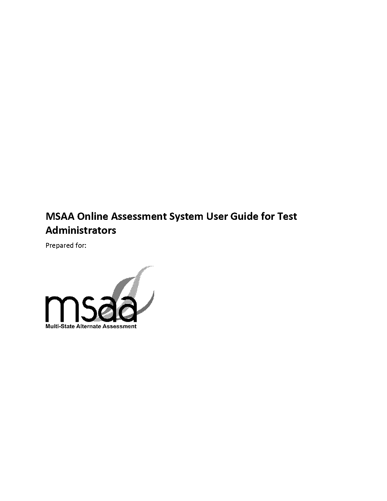 msaa online assessment system user guide for test administrators